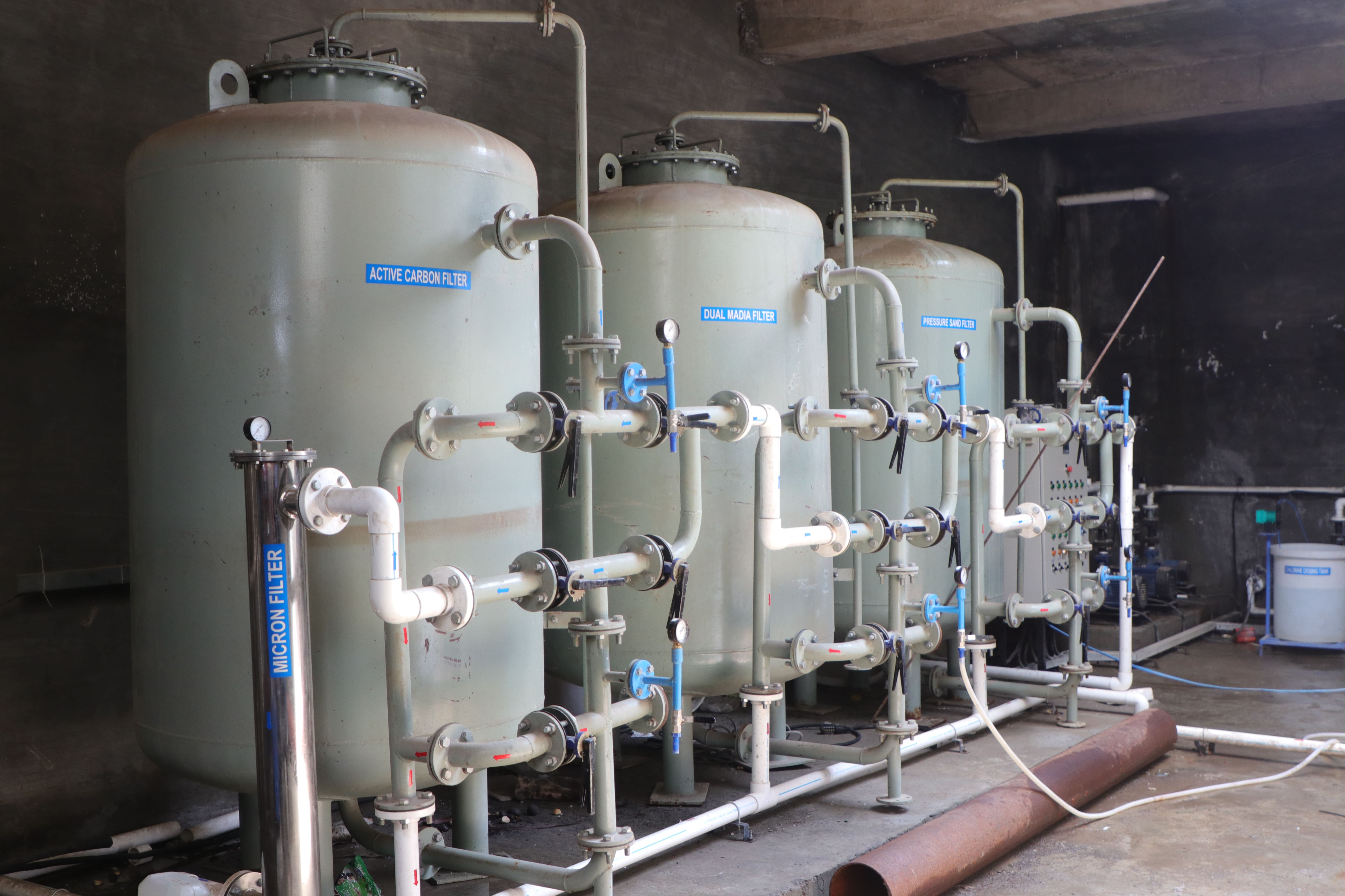 commercial water softener plant